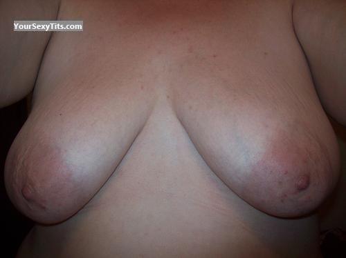 Tit Flash: My Friend's Very Big Tits (Selfie) - Susan D From Pekin, Illinois from United States